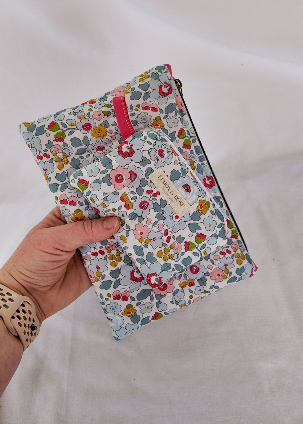 Flat Quilted Pouch & Coin Purse Set