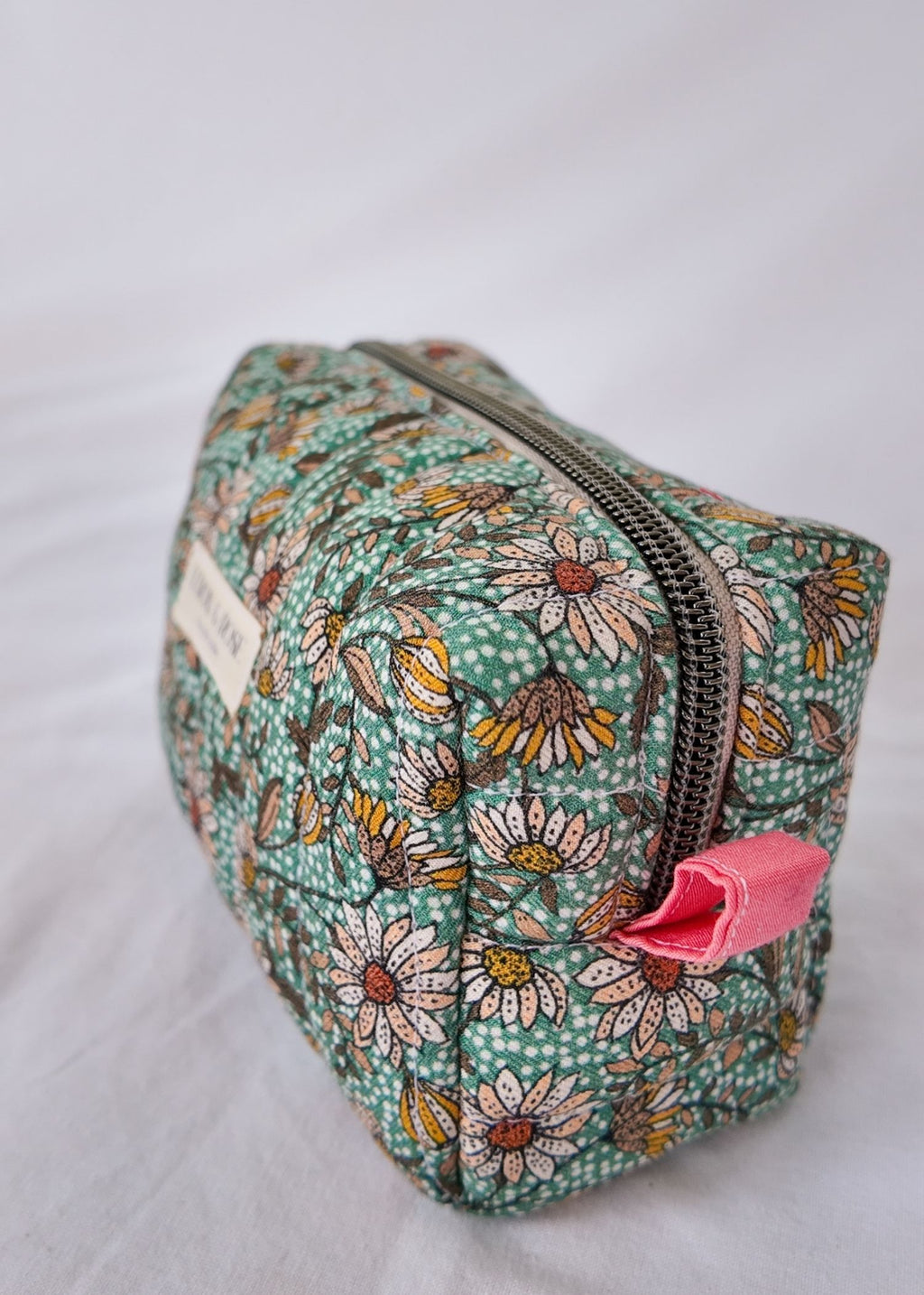 Green Floral Mini Box Bag