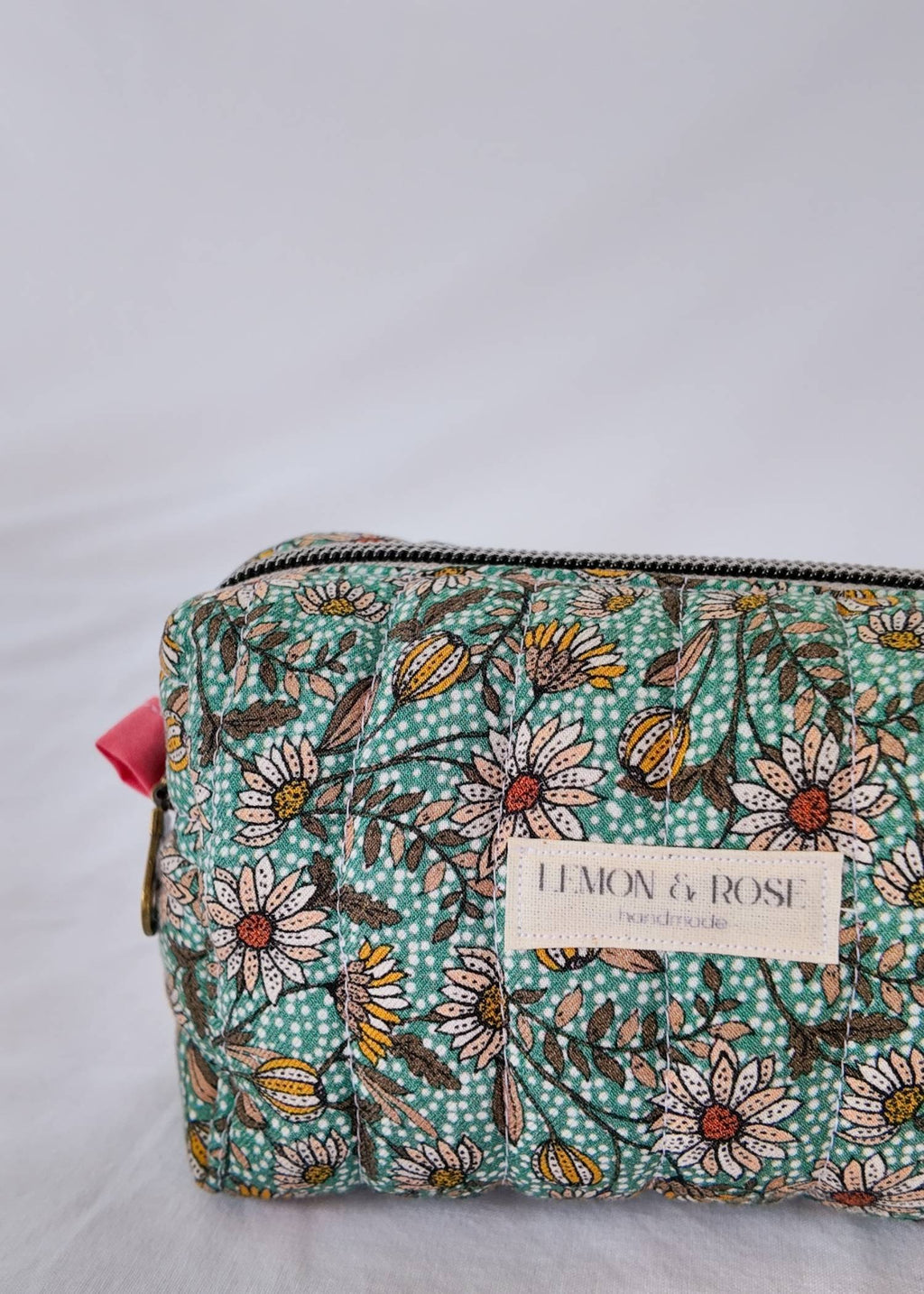 Green Floral Mini Box Bag