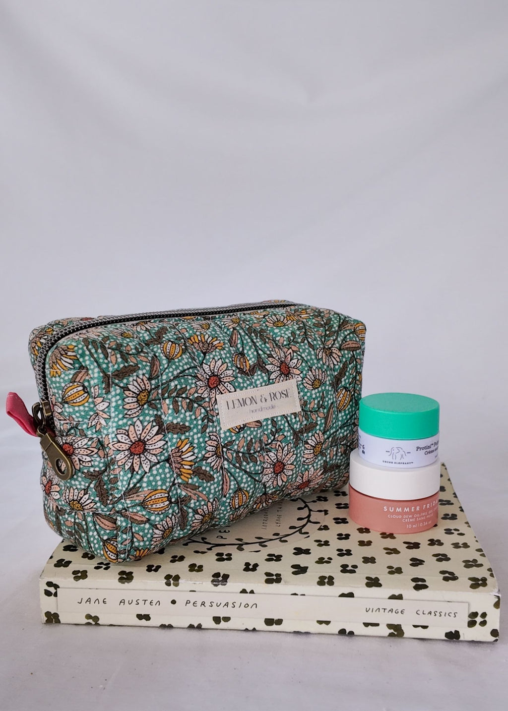 Green Floral Mini Box Bag