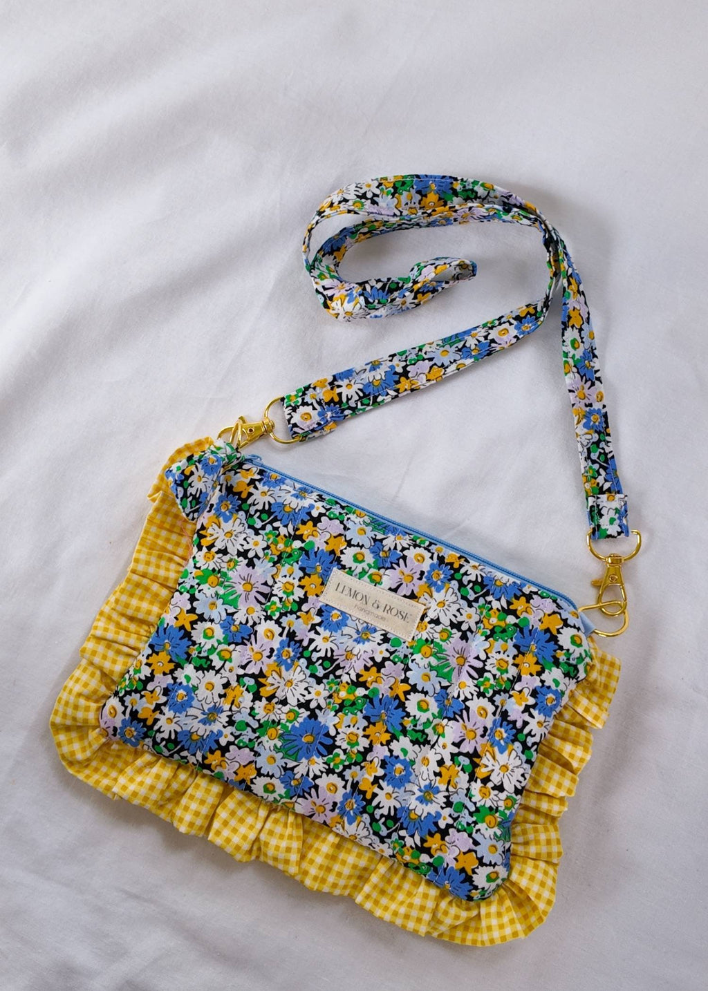 Yellow Frill Blue Meadow bag