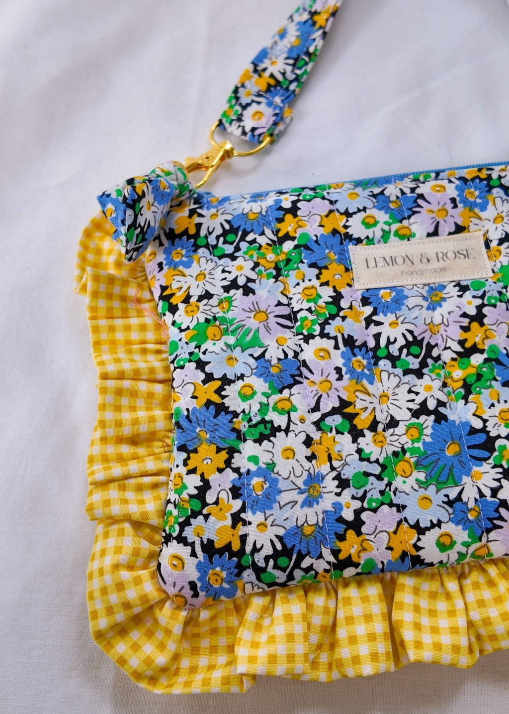 Yellow Frill Blue Meadow bag