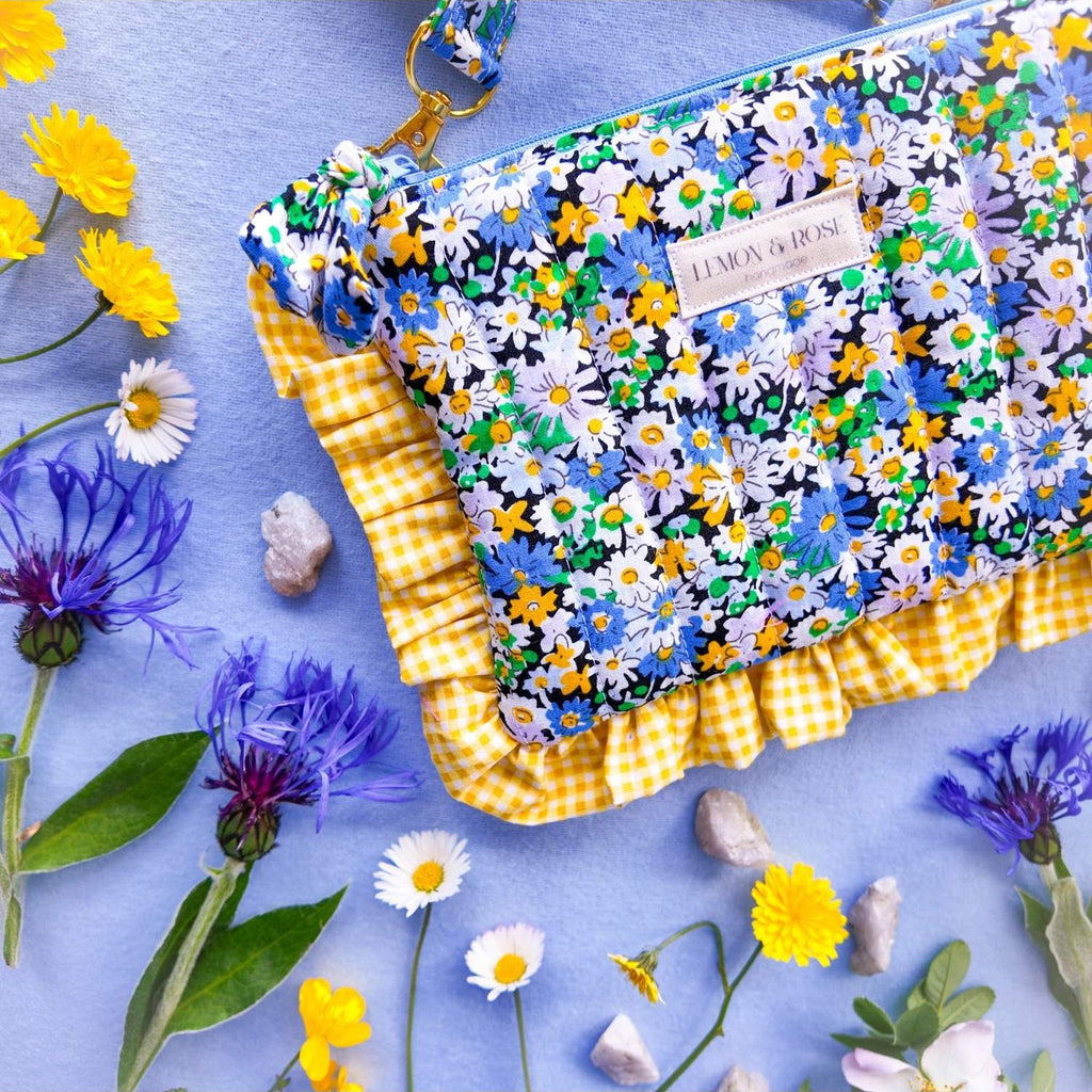 Yellow Frill Blue Meadow bag